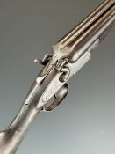 Young & Son of Misterton Somerset 12 bore side by side hammer action shotgun with engraved locks,