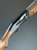 Beretta A300 12 bore 3-shot semi-automatic shotgun with engraved action, chequered semi-pistol