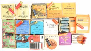 Over 350 collector's shotgun cartridges including Holland & Holland Badminton, Nike Facan, CAC