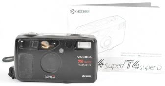 Kyocera Yashica T4 Super 35mm compact camera, with Carl Zeiss T* Tessar 3.5/35mm lens, together with