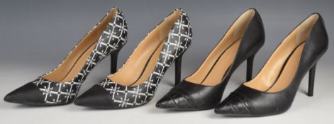 Two pairs of Ralph Lauren high heeled shoes, size US 8.5 / UK 6