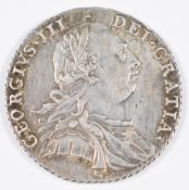 1787 George III shilling, older bust