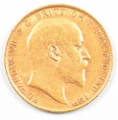 1904 Edward VII gold full sovereign