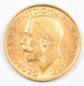 1912 George V gold full sovereign