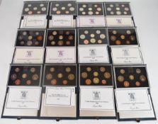 Twelve British proof coin sets comprising two each of 1983, 1984, 1985 1986, one 1987 and three