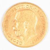 1912 George V gold half sovereign