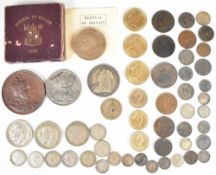 British and World coinage to include 32g pre 1920 and 60g pre 1947 British silver coinage,