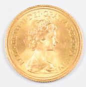 1974 Queen Elizabeth II gold full sovereign