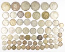 George IV, Victorian and later British silver coinage comprising 225g pre 1947 and 52g pre 1920