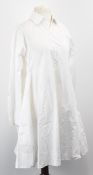 Hermès white cotton dress, size 40