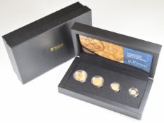 Hattons of London 2021 George and the Dragon 200th anniversary four coin proof gold sovereign set