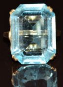 A 9ct gold ring set with paste, 6.2g, size P