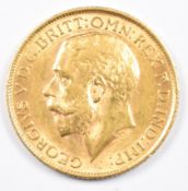 1912 George V gold full sovereign