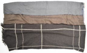 Bottega Veneta 100% cashmere scarf/ shawl, 200 x 70cm and a Loro Piana silk and cashmere scarf,