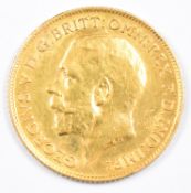 1912 George V gold half sovereign