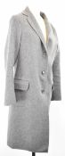 Bottega Veneta ladies grey 100% cashmere overcoat, size 40