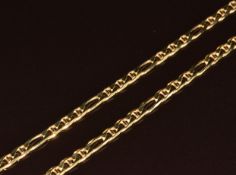A 14ct gold necklace made up of a mariner's links, 18.3g, 54cm