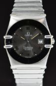 Omega Constellation Chronometer ladies wristwatch ref. 1382 with date aperture, steel hands and
