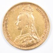 1888 Queen Victoria gold full sovereign with Jubilee head and Sydney mint mark