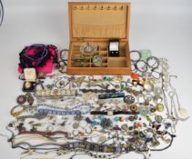 A collection of jewellery including pairs of silver earrings set with amethyst, peridot and