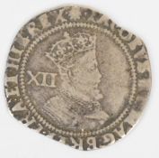 James I hammered silver shilling