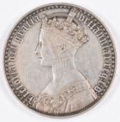 1847 Queen Victorian Gothic crown, proof issue plain edge