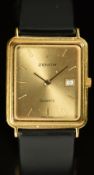 Zenith gentleman's wristwatch ref. 27.0080.805 with date aperture, gold hands, hour markers and