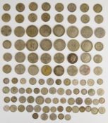 547g pre 1947 British silver coinage from 3d to half crown