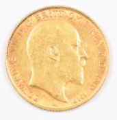 1903 Edward VII gold half sovereign