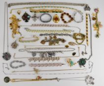 A collection of jewellery including Dyrberg Kern necklace, Jewelcraft Creation charm bracelet,