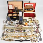 A collection of jewellery including zeon quartz 'Mr T' watch, Seiko automatic, silver bangle, silver