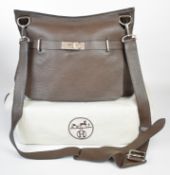Hermès Jypsiere handbag in brown Clemence leather, with date stamp for 2008, in dust bag with