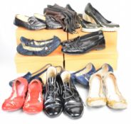 Nine pairs of Tod's ladies shoes including pumps, driving shoes and high heels, in original dust