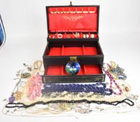 A collection of jewellery including silver pendants, brooches & chains (80g), 9ct gold clasp, etc