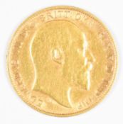 1910 Edward VII gold half sovereign