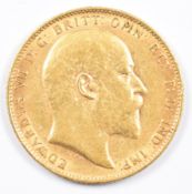 1902 Edward VII gold full sovereign