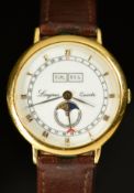 Longines Charleston triple calendar gentleman's wristwatch with moonphase, day and month