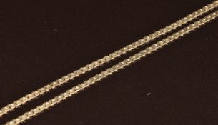 A 9ct gold chain made up of S links, 4.7g, 56cm