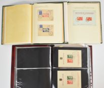 Three albums of France covers, postal stationery and Cinderella stamps including 1937 National
