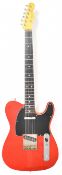 Fender Telecaster Hybrid II electric guitar in Modena red finish with rosewood fretboard, white