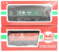 Two LGB 45mm or G gauge garden railway goods wagons comprising 40055 and 41060, both in original