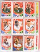 Topps Match Attax England 2010 football trading card set appearing complete including 24 signed/