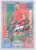 Topps Match Attax Cristiano Ronaldo 'Star Player' Euro 2012 autograph/signature football trading