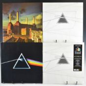 Collection of Nine Pink Floyd LPs comprising Dark Side Of The Moon with gatefold cover, posters