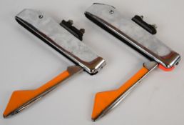 Pair of Lucas SE100 chrome trafficators to suit Series I Landrover or similar