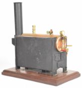 Stuart 501 copper live steam boiler with 0-80psi pressure gauge, safety valve and water level gauge,