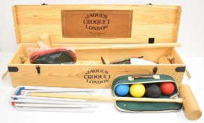 Jaques of London croquet set, possibly unused, W110 x D27 x H19cm