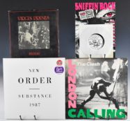 Approximately thirty five Punk Rock / Post Punk / Garage / Indie Rock / Synth LPs and Sniffin'