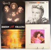 Approximately sixty four Rock / Pop / Post Punk and other LPs including two Queen, Kate Bush,