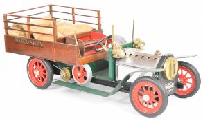 Mamod live steam car or pickup truck with reversing single oscillating cylinder, the scratch built